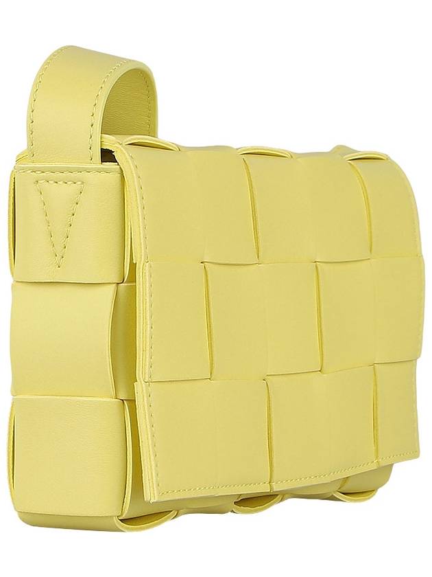 Cassette Intrecciato Small Cross Bag Yellow - BOTTEGA VENETA - BALAAN 5