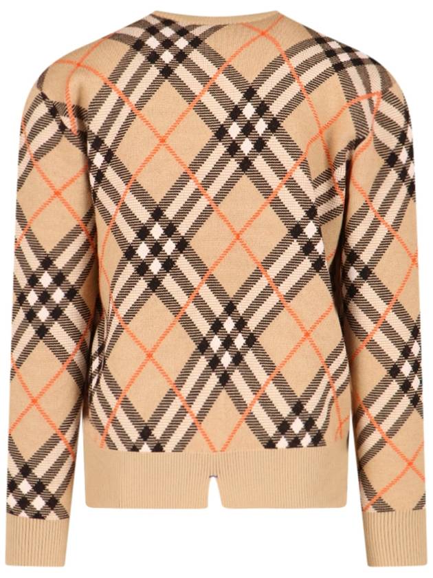 Nova Check Knit Top Brown - BURBERRY - BALAAN 3