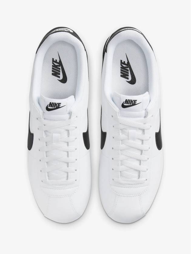 Women's Cortez Low Top Sneakers White Black - NIKE - BALAAN 5