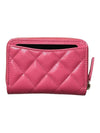 Classic Grained Shiny Calfskin Zipped Coin Wallet Pink - CHANEL - BALAAN 4