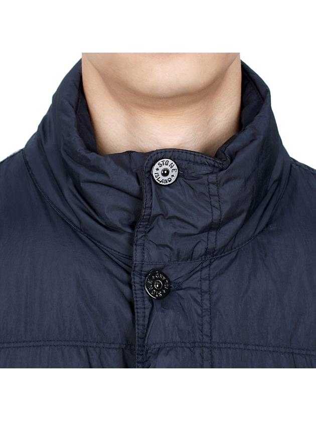 Garment Dyed Crinkle Reps Down Padding Navy - STONE ISLAND - BALAAN 8