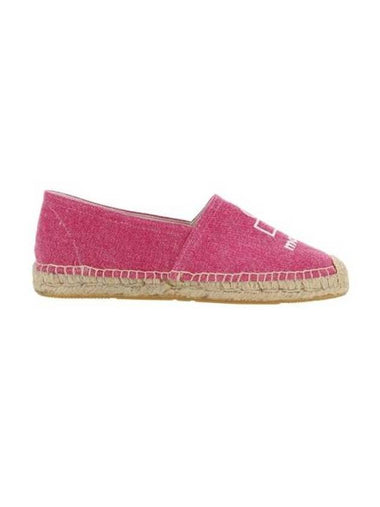 Canae Embroidered Logo Canvas Espadrilles Shoes Pink - ISABEL MARANT - BALAAN 1