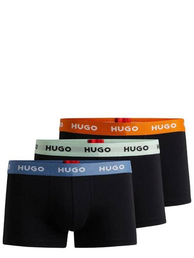 Men's Logo Waist Band Briefs 3 Pack Black - HUGO BOSS - BALAAN 1