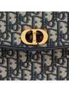 30 Montaine Avenue Oblique Jacquard Flap Pouch Bag Blue - DIOR - BALAAN 4