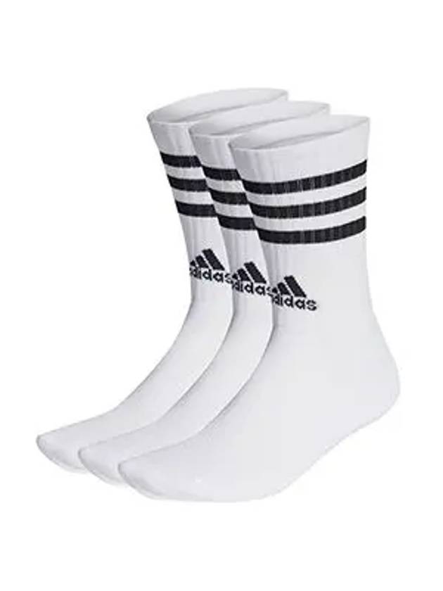 3S Crew Socks 3 Pairs White - ADIDAS - BALAAN 2