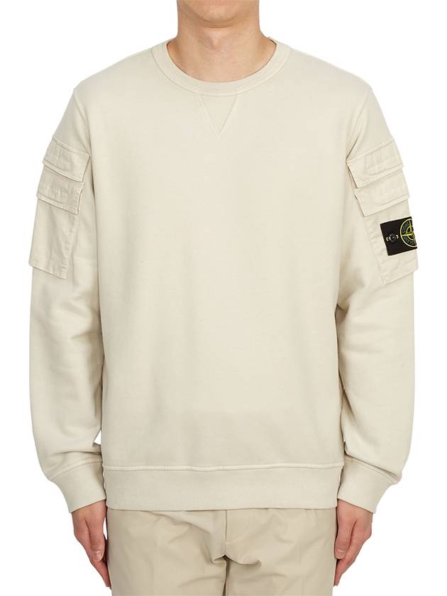 Men's Wappen Patch Cargo Pocket Sweatshirt Plaster - STONE ISLAND - BALAAN 2