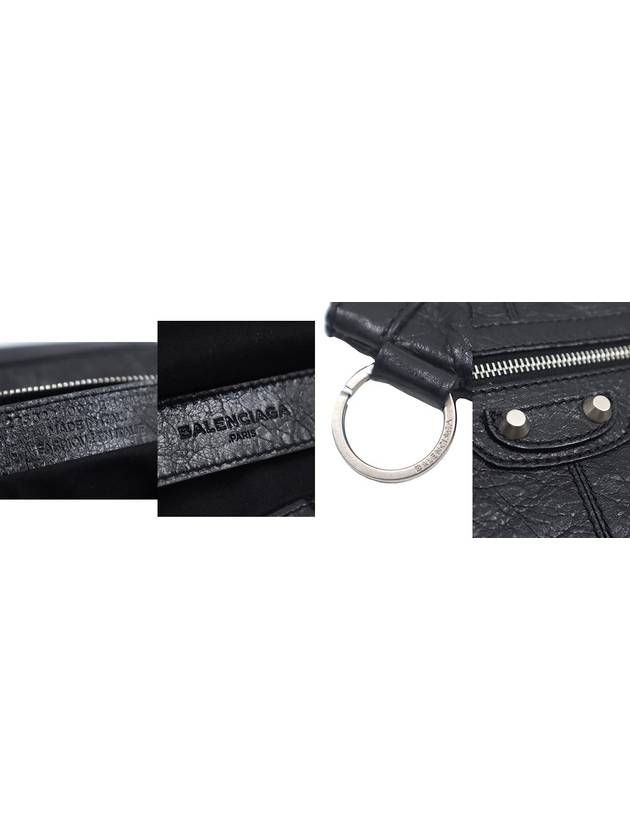 Women s Balenciaga 273022 Black Lambskin Motor Document Medium Clip Clutch gt Pouch Gangbuk used luxury goods - BALENCIAGA - BALAAN 8