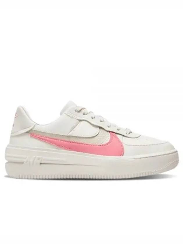 Air Force 1 Platform Low Top Sneakers White Coral - NIKE - BALAAN 2