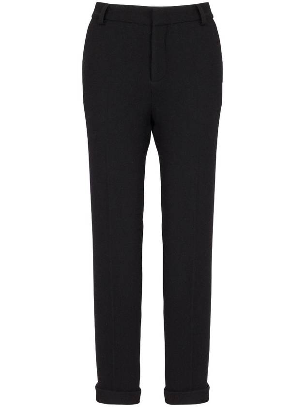 23 fw CUFFED wool crepe trousers BF0PM010WB86 0PA B0230940212 - BALMAIN - BALAAN 2