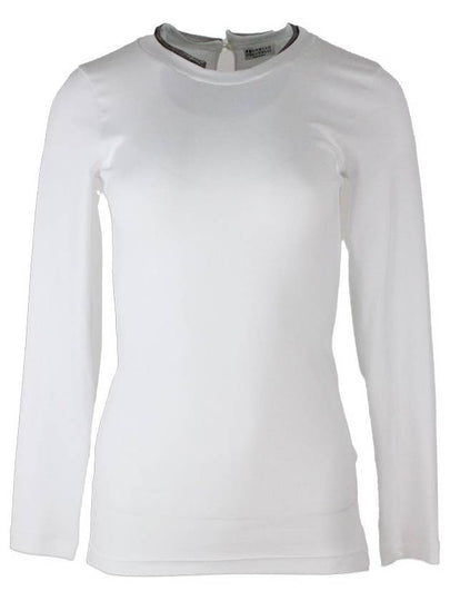 Long Sleeve T-Shirt M0TC8BI410 C159 WHITE - BRUNELLO CUCINELLI - BALAAN 2