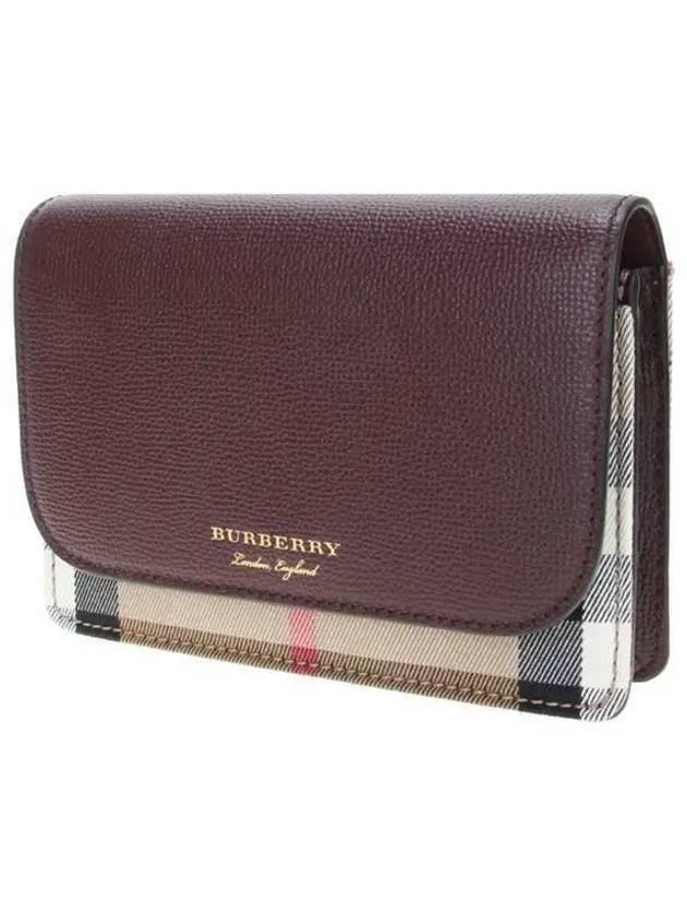 New Hampshire Shoulder Bag Burgundy - BURBERRY - BALAAN 3