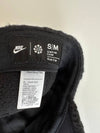 Club Embroidered Logo Fake Shearling Ball Cap Black - NIKE - BALAAN 6