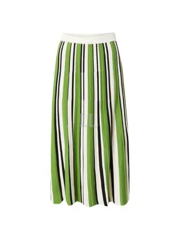 Editta Long Pleated Skirt Green - MAX MARA - BALAAN 2