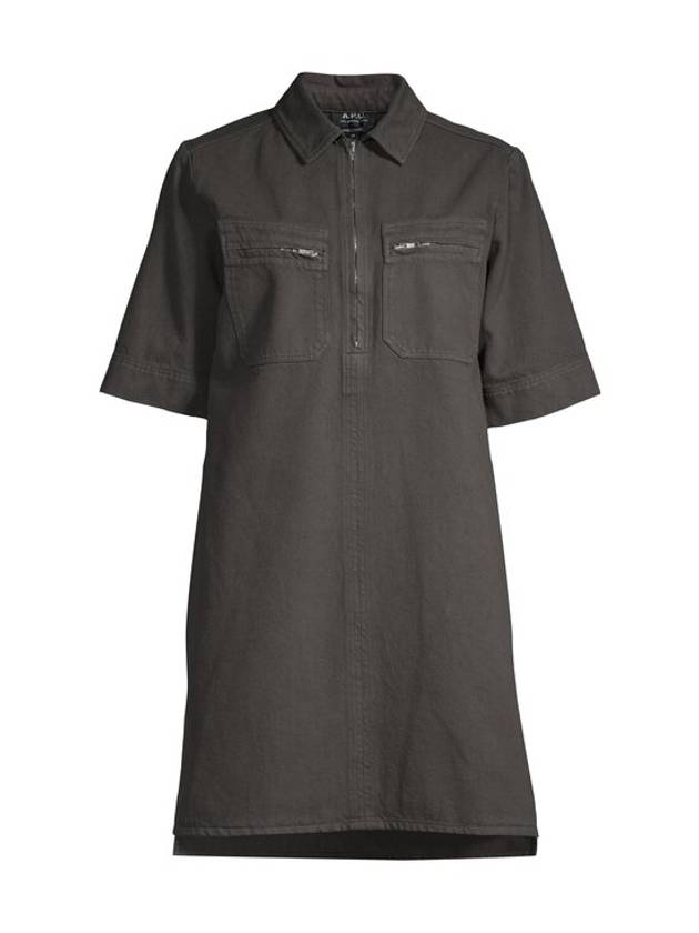 Rosa Short Dress Grey - A.P.C. - BALAAN 2