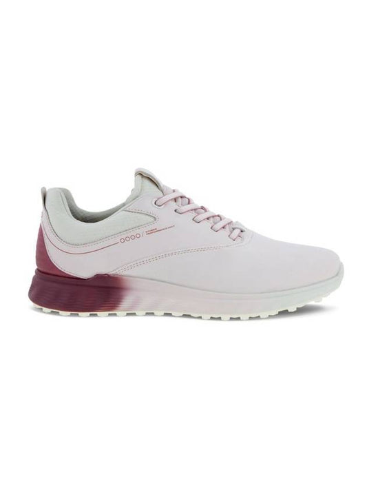 Women's Golf S Three Spikeless Golf Shoes Pink - ECCO - BALAAN 1
