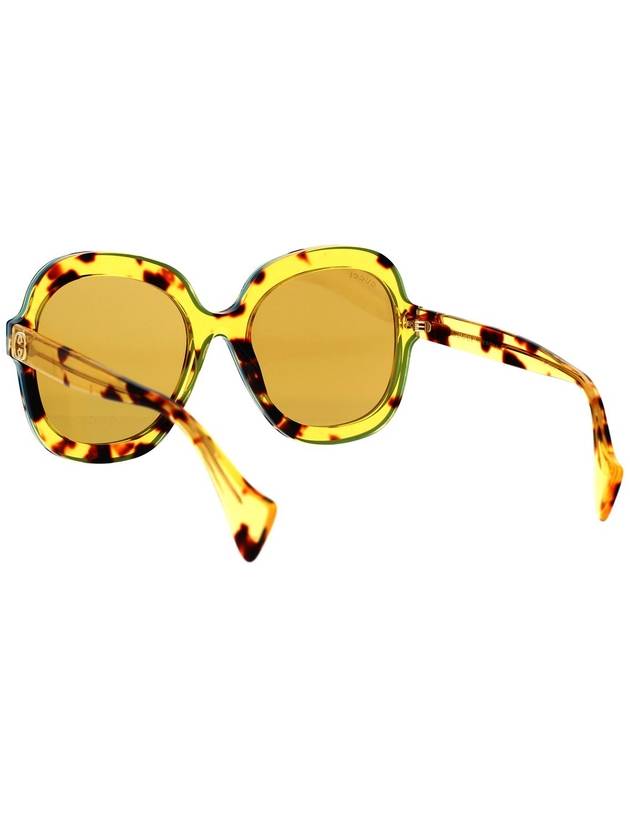 tortoiseshell effect oversized frame sunglasses GG1240S - GUCCI - BALAAN 5