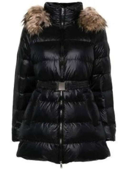 Fake Fur Belt Hood Padding Black - POLO RALPH LAUREN - BALAAN 2