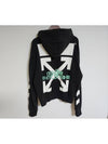 M Waterfall Arrow Hooded Sweatshirt OMBB037E19E30015 - OFF WHITE - BALAAN 7