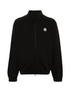 24 8G00058 89AEN 998 Logo Cotton Zip up Cardigan - MONCLER - BALAAN 1