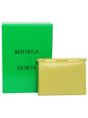 Leather Half Wallet Yellow - BOTTEGA VENETA - BALAAN 6