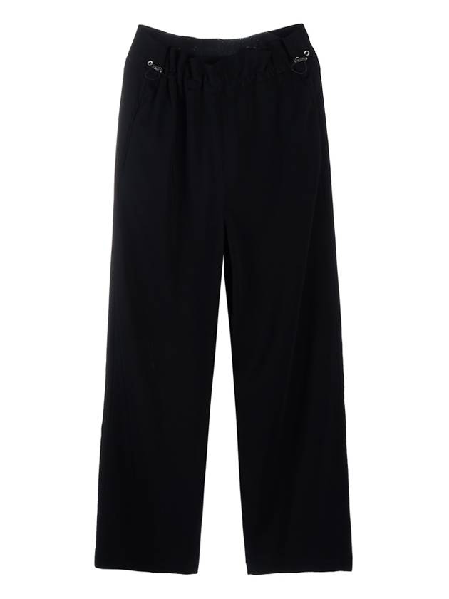 Flare Wide Pants Black - AMI - BALAAN 10