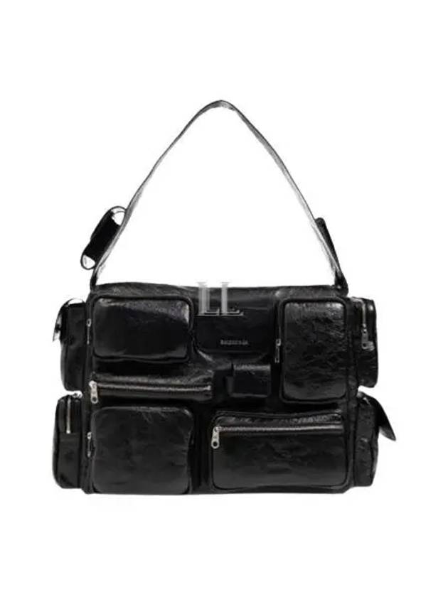 Superbusy Large Shoulder Bag Black - BALENCIAGA - BALAAN 2