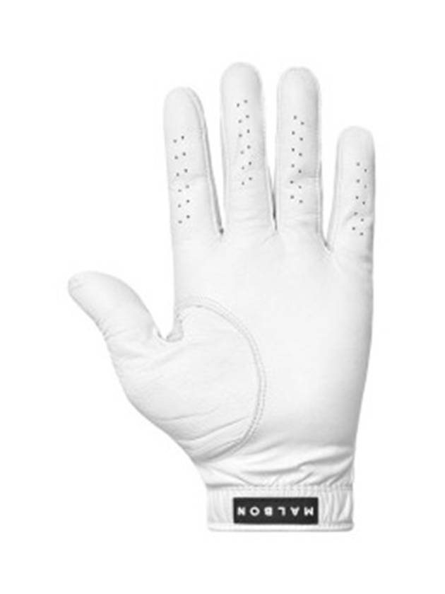 Malbon Men s Golf Gloves Scripter Glove Left Hand M 8434 Snow - MALBON GOLF - BALAAN 2