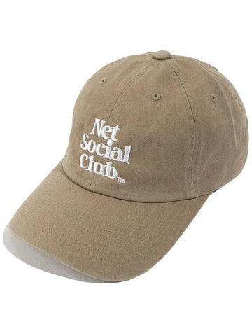 OG LOGO WASHED CAP KHAKI - NET SOCIAL CLUB - BALAAN 1