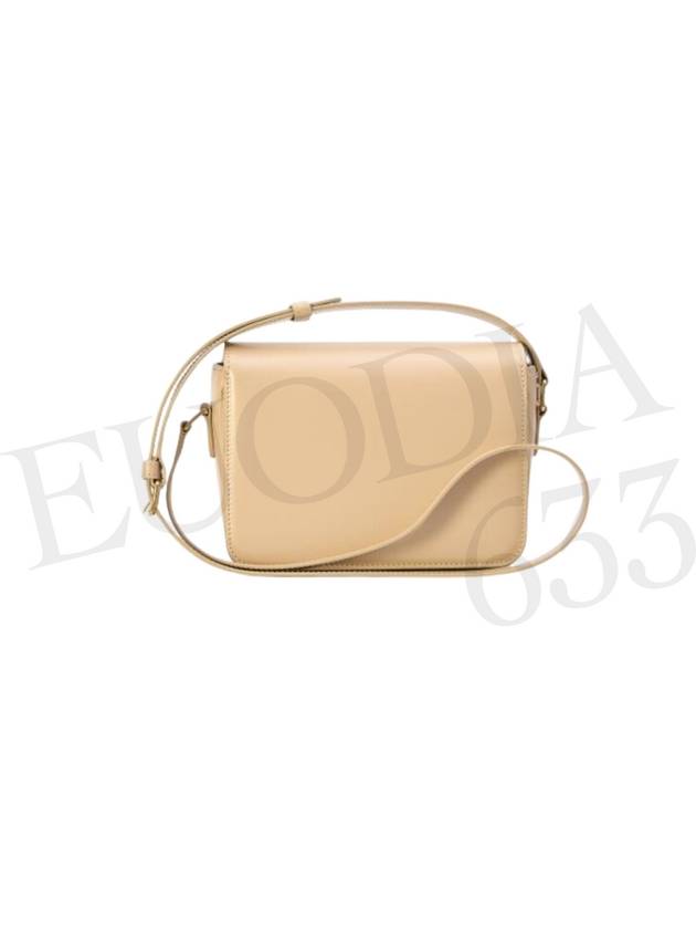 Teen Triomphe Shiny Calfskin Cross Bag Nude Light Beige - CELINE - BALAAN 4