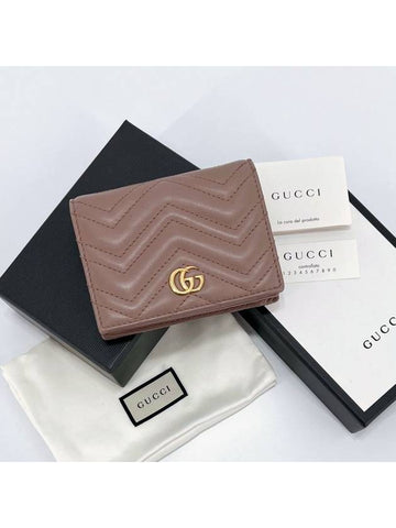 GG Marmont Matelasse Women s Card Wallet 443125 - GUCCI - BALAAN 1