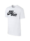 Swoosh Short Sleeve T-Shirt White - NIKE - BALAAN 5