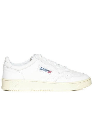 'Medalist' White Low Top Sneakers With Logo Detail In Leather Man - AUTRY - BALAAN 1