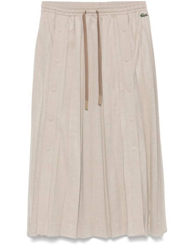 Pleated Maxi Skirt JF4187 - LACOSTE - BALAAN 1