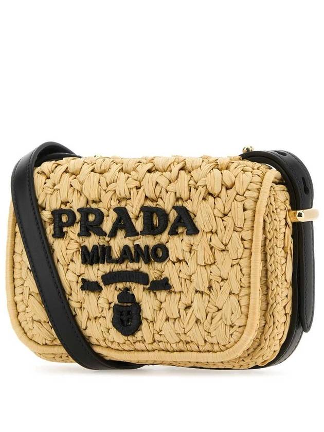 Logo Crochet Cross Bag Tan - PRADA - BALAAN 3