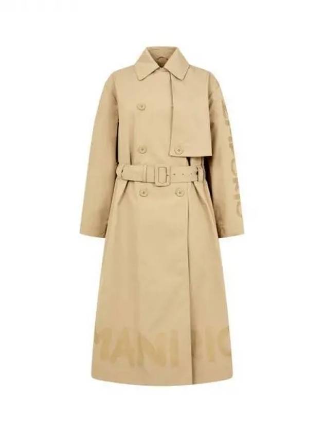 Women s Logo Graphic Trench Coat Beige 270647 - EMPORIO ARMANI - BALAAN 1