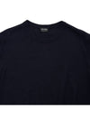 Cassetta Light Crew Neck Knit Top Navy - ERMENEGILDO ZEGNA - BALAAN 4