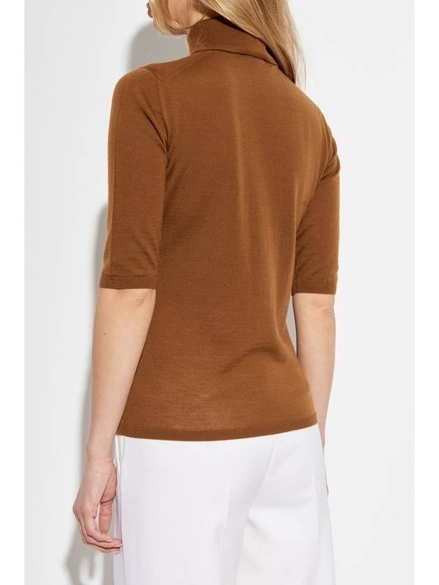 Max Mara Turtleneck Cięcina, Women's, Brown - MAX MARA - BALAAN 4