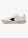 Star Patch Lace Up Low Top Sneakers White - GOLDEN GOOSE - BALAAN 2