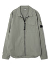 Gabardine zippered shirt - CP COMPANY - BALAAN 1