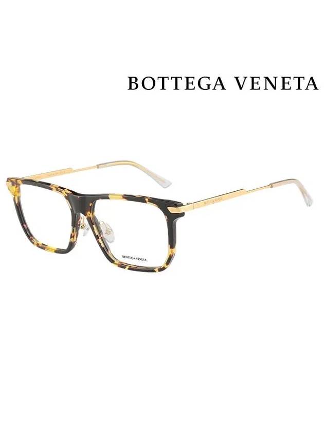 Eyewear Square Acetate Eyeglasses Havana - BOTTEGA VENETA - BALAAN 3