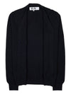 Men's Small Heart Patch Cardigan P1N080 BLACK - COMME DES GARCONS - BALAAN 8