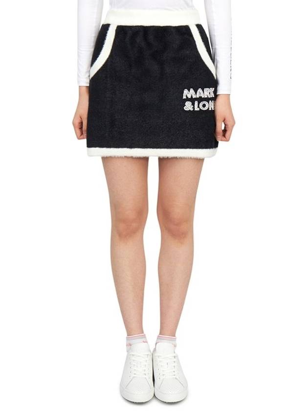 Golf Wear Women s Knit Skirt MLW 2D AE11 BLACK - MARK & LONA - BALAAN 1