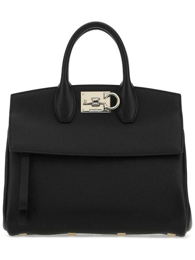 Studio Small Tote Bag Black - SALVATORE FERRAGAMO - BALAAN 2