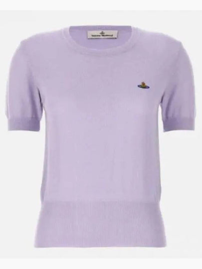 Bea Embroidery Logo Knit Top Lavender - VIVIENNE WESTWOOD - BALAAN 2