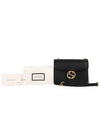 Interlocking GG Chain Small Cross Bag Black - GUCCI - BALAAN 5