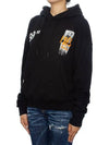 Impressionism Printing Hooded Sweatshirt Black OMBB037R - OFF WHITE - BALAAN 3