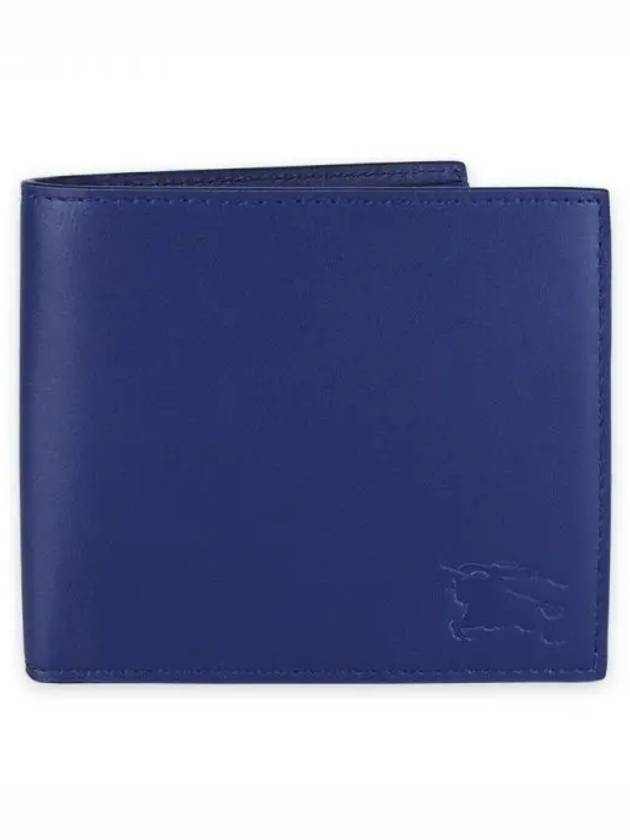 EKD Leather Bifold Half Wallet Blue - BURBERRY - BALAAN 2