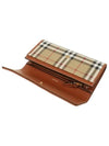 Vintage Check Flap Long Wallet Beige - BURBERRY - BALAAN 5