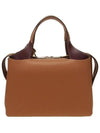 Boston Leather Tote Bag Brown - TOD'S - BALAAN 4