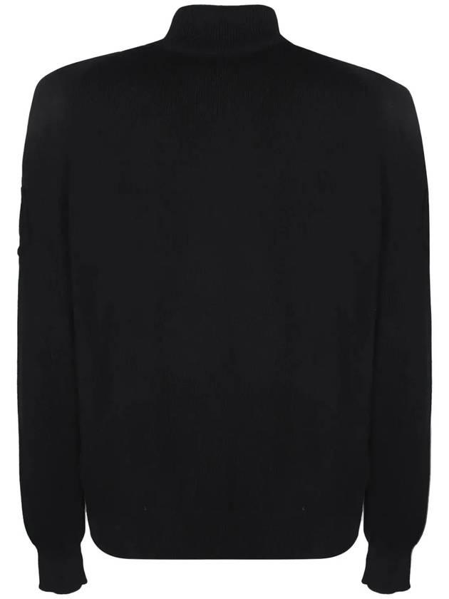 Padded Cotton Zip-Up Cardigan Black - MONCLER - BALAAN 3